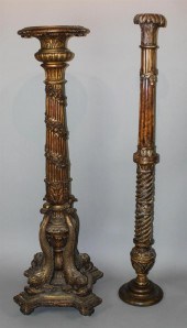 TWO NEOCLASSICAL STYLE CARVED