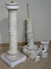 TWO NEOCLASSICAL STYLE MARBLE