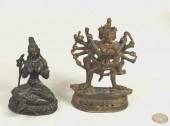 TWO NEPALESE METAL DEITIESTwo