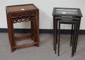 TWO NEST OF THREE CHINESE HONG