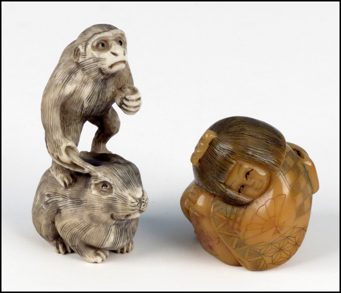 TWO NETSUKE. Condition: No Specific