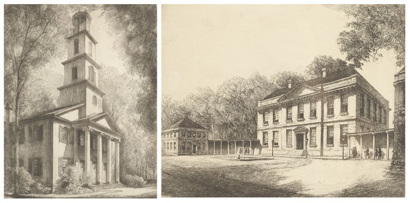 Two New Bern Etchings by Louis