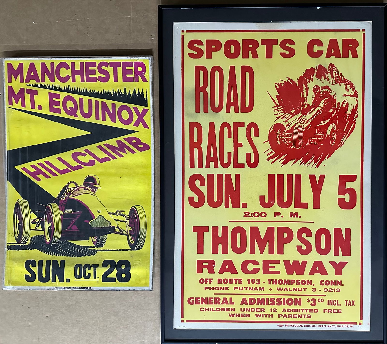 TWO NEW ENGLAND AREA POSTERS , CA