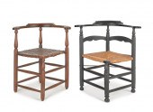 Two New England corner chairs