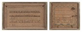 TWO NEW ENGLAND NEEDLEWORK SAM
