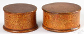 TWO NEW ENGLAND PAINTED BENTWO