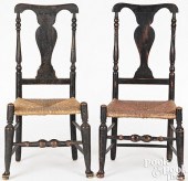 TWO NEW ENGLAND QUEEN ANNE RUS