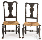 TWO NEW ENGLAND QUEEN ANNE RUS