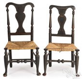 TWO NEW ENGLAND QUEEN ANNE RUS