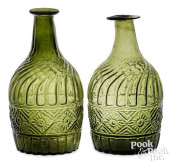 TWO NEW YORK BLOWN THREE-MOLD