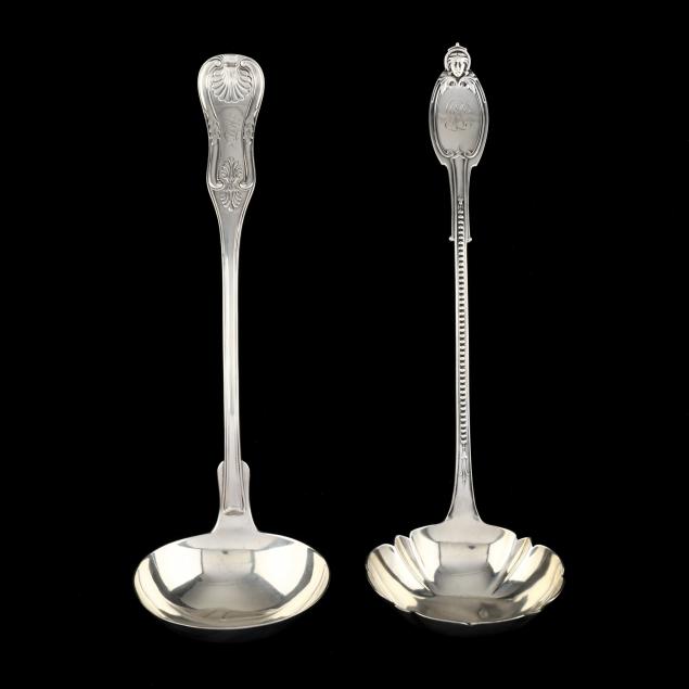 TWO NEW YORK COIN SILVER SOUP