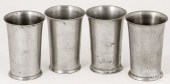 TWO NEW YORK PEWTER BEAKERS, 1