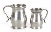 Two New York pewter measures a