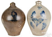 TWO NEW YORK STONEWARE JUGS, 1