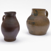TWO NEW YORK STONEWARE PITCHER