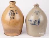 TWO NEW YORK STONEWARE TWO-GAL