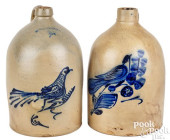 TWO NEW YORK THREE-GALLON STON