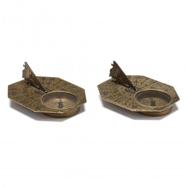 TWO NICHOLAS BION POCKET COMPASS