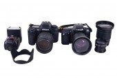 TWO NIKON SLR FILM CAMERASwith