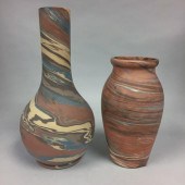 TWO NILOAK EAGLE POTTERY COMPA