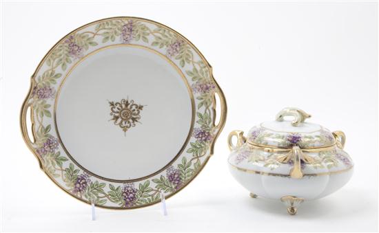 Two Nippon Porcelain Dessert