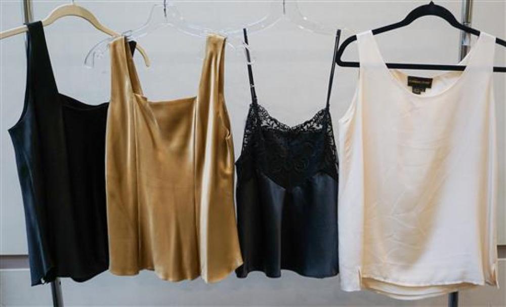 TWO NORDSTROM SILK BLOUSES (M),