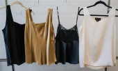 TWO NORDSTROM SILK BLOUSES (M)