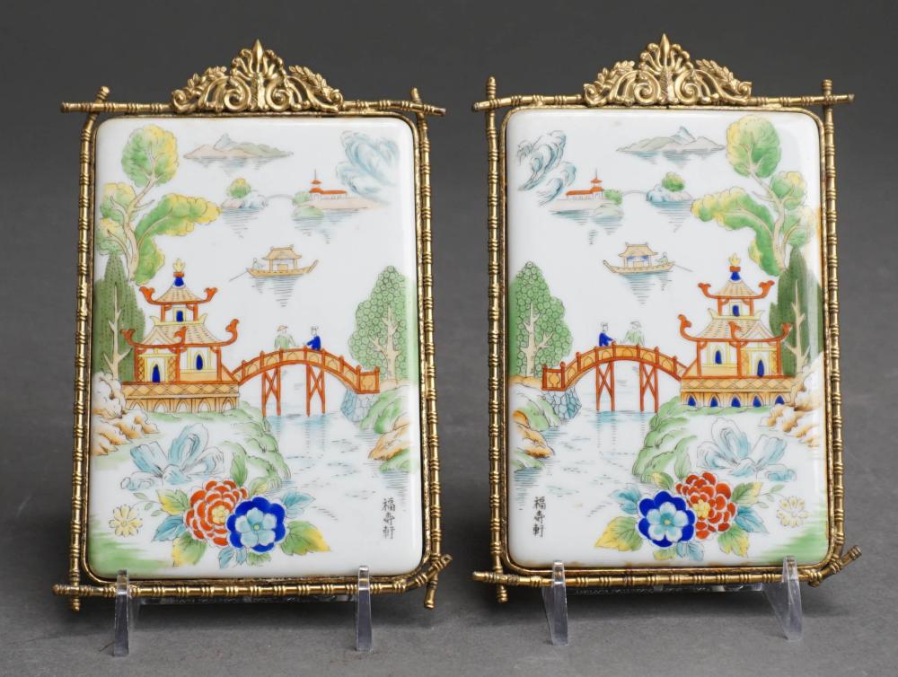 TWO NORITAKE PAINTED PORCELAIN