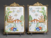 TWO NORITAKE PAINTED PORCELAIN