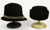 Two Norman Norell hats    One