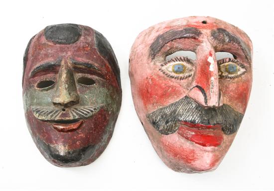*Two North American Painted Wood