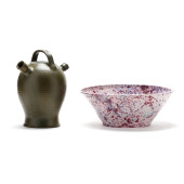 TWO NORTH CAROLINA POTTERY VES