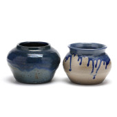 TWO NORTHSTATE POTTERY LOW OR