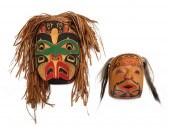 TWO NORTHWEST COAST POLYCHROME