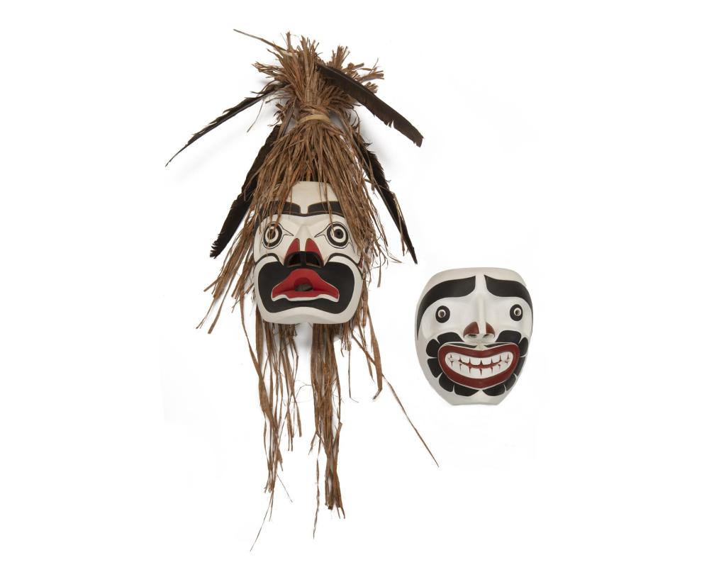 TWO NORTHWEST COAST POLYCHROME
