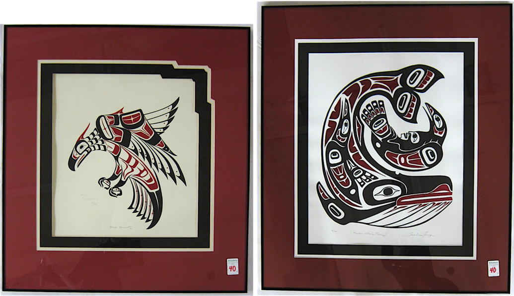TWO NORTHWEST COASTAL INDIAN ART