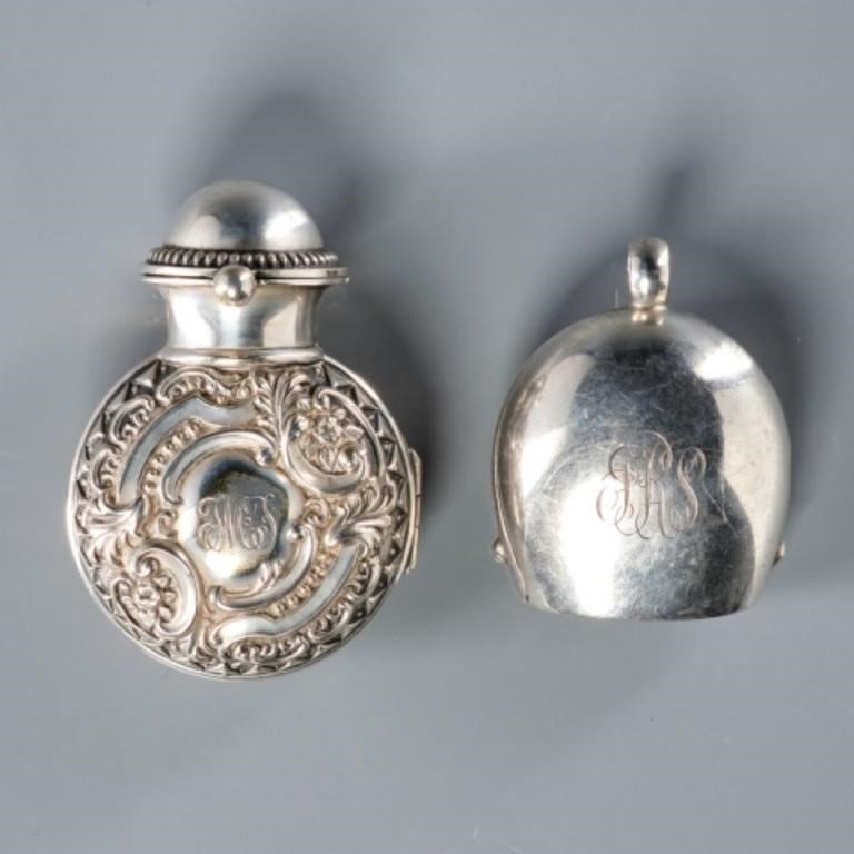 TWO NOVELTY ENGLISH SILVER