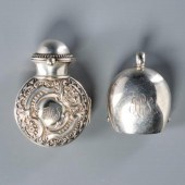 TWO NOVELTY ENGLISH SILVER ACC