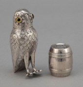 TWO NOVELTY SILVER SHAKERS APP