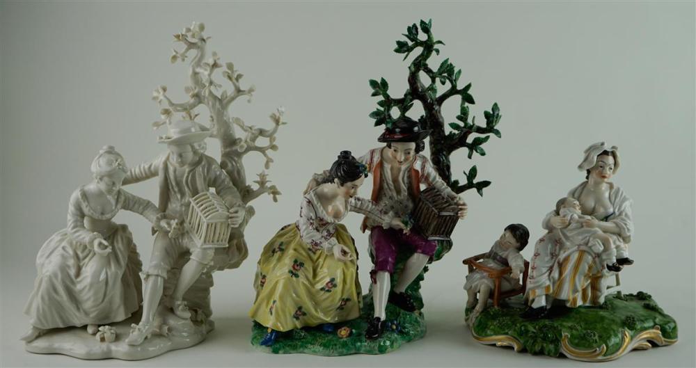 TWO NYMPHENBURG PORCELAIN FIGURE