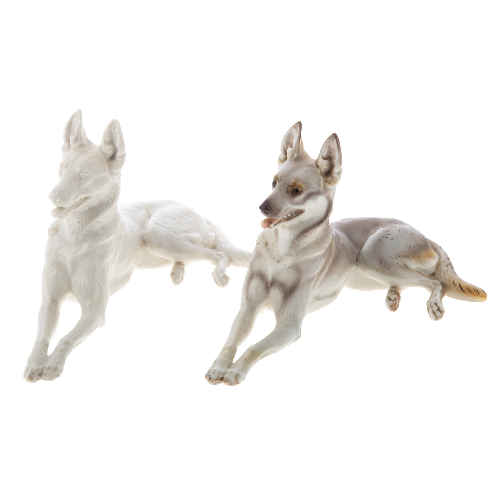 TWO NYMPHENBURG PORCELAIN GERMAN