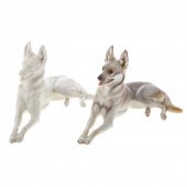 TWO NYMPHENBURG PORCELAIN GERM