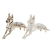 TWO NYMPHENBURG PORCELAIN GERM