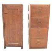 TWO OAK CABINETS TO INCLUDE ON