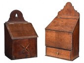 TWO OAK PIPE BOXESBritish, 18t