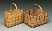Two oak split Cherokee baskets