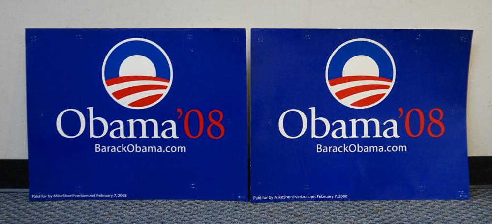 TWO OBAMA '08 COLOR POSTERS, FOR