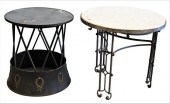 TWO OCCASIONAL TABLES, ONE IN