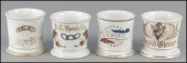 TWO ODD FELLOWS SHAVING MUGS.