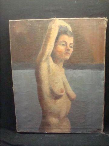 Two Oil Paintings. 1- oil on canvas